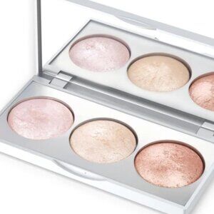 Celesty Golden Rose Strobing Highlighter Palette - Pink Gold Bronze - NIB